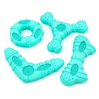 Jouet à mâcher en caoutchouc durable pour animaux de compagnie nettoyage des dents jouet à mâcher pour chien jouet interactif pour chiens de race moyenne