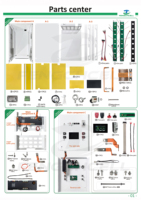 Stock UE 51.2V 32Kwh Boîtier de batterie DIY MB56 JK V19 300A BMS compatible avec batterie MB56 16S 3.2V pour la construction de systèmes de secours domestiques