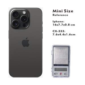 7.6 सेमी मिनी अल्ट्रा थिन स्लिम इलेक्ट्रिक इलेक्ट्रॉनिक डिजिटल गोल्ड पॉकेट स्केल वजनी आभूषण 200 ग्राम 0.01 ग्राम मिनी आभूषण पॉकेट स्केल - Product Image 5