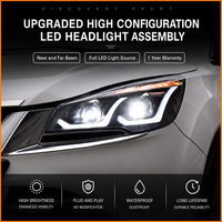 Phare de voiture pour Ford Kuga Escape 2013-2016, ensemble de phares LED automatiques, lentille bifocale, lampe avant, accessoires en promotion