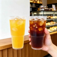 Gobelets personnalisés avec logo, en PP de qualité alimentaire, pour jus, bubble tea, plusieurs capacités, 90 mm, gobelets en plastique jetables