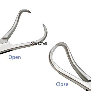 Pinset gigi kain handuk penjepit tang 9/11/14/16cm tang runcing instrumen mikro baja tahan karat - Product Image 6