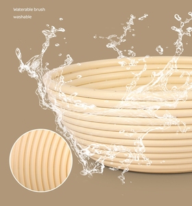 Cesto di impermeabilizzazione del <span class=keywords><strong>pane</strong></span> ispirato ai PP in Rattan strumento di cottura in stile europeo lavabile cestello per lievitare di pasta in <span class=keywords><strong>plastica</strong></span> con Design riutilizzabile - Product Image 5
