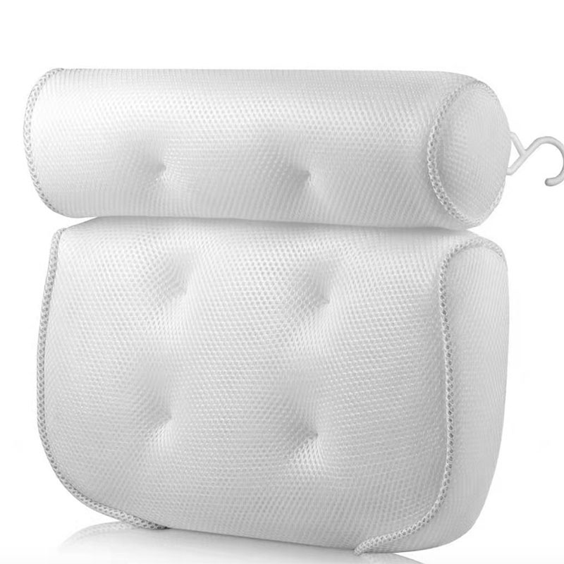 Домашняя опора для шеи для ванны, спа, горячей ванны, присоски, мягкая Водонепроницаемая комфортная воздушная сетчатая 3d-подушка для ванны