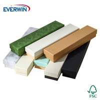 Boîte rigide en papier avec couvercle et base personnalisée Everwin, élégante, pour emballage cadeau de bijoux, boîte de rangement pour bracelet et collier