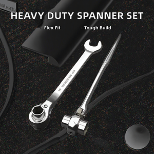Nhiệm vụ nặng nề số liệu kết hợp spanners thiết lập kết hợp Ratchet Vòng giàn giáo công cụ - Product Image 2