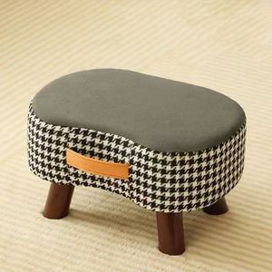 Piccolo mobile basso sgabello pouf in <span class=keywords><strong>legno</strong></span> morbido borsa poggiapiedi per soggiorno divano tavolo da tè novità decorazione creativa per la casa - Product Image 5