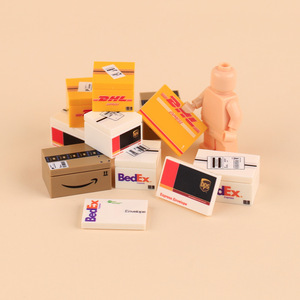 Brickpanda Miniature Express Boxes, blocs de construction, jouets d'assemblage à petites particules pour accessoires de rangement - Product Image 1
