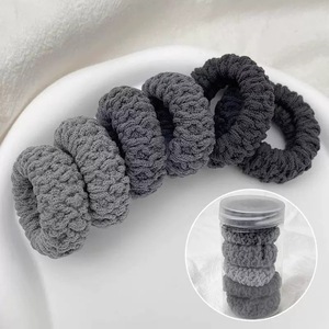 2026 Hot Selling Multiple Models Thick Style Versatile Simple Rubber Band Girl's Hair Accessory Fashionable Jewelry Wholesale - Product Image 5