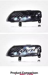 Phares modifiés pour <span class=keywords><strong>Audi</strong></span> A6L 05-11 ensemble de phares modifié A7 touch blue running horse running light water turn signal - Product Image 6