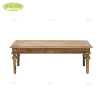 Table à manger de style campagnard français en chêne massif, table de ferme vintage / table à manger en bois de chêne rustique antique pour mariage