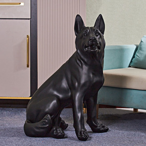 Statue commémorative d'ange pour chien, statue de <span class=keywords><strong>berger</strong></span> <span class=keywords><strong>allemand</strong></span>, figurine en résine d'animal, objet décoratif de collection pour la décoration de la maison <span class=keywords><strong>et</strong></span> du jardin - Product Image 5
