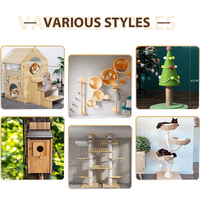 Meubles chics en bois massif pour animaux de compagnie petite maison abri pour hamsters nid ours doré poulet hérisson ornements bouton pression vie