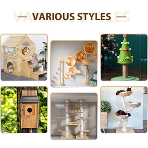 Meubles chics en bois massif <span class=keywords><strong>pour</strong></span> <span class=keywords><strong>animaux</strong></span> de compagnie petite maison abri <span class=keywords><strong>pour</strong></span> hamsters nid ours doré poulet hérisson ornements bouton pression vie - Product Image 4