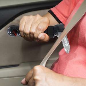 Poignée de support de voiture antidérapante pour personnes âgées Marteau de sécurité Poignée de porte Tige auxiliaire de canne d'assistance de voiture portable Barre d'appui - Product Image 2