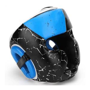 Protège-tête de boxe personnalisé en gros, bicolore, pour entraînement, Taekwondo, en cuir, pour combat - Product Image 2