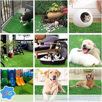 Langlebiger und Pflegeleichter 30mm Innen-/Außen-Haustier-Teppich Künstlicher Rasen Hundematte