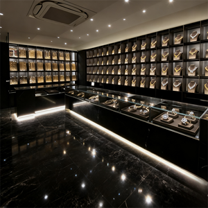 Vitrine de présentation de bijoux USA au design simple et personnalisé, meuble de vitrine, kiosque de centre commercial, présentoir pour magasin - Product Image 3