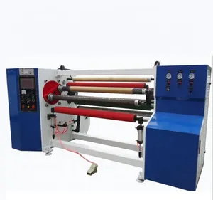 BLF-1300 two shafts adhesive bopp packing tape masking tape rewinding machine