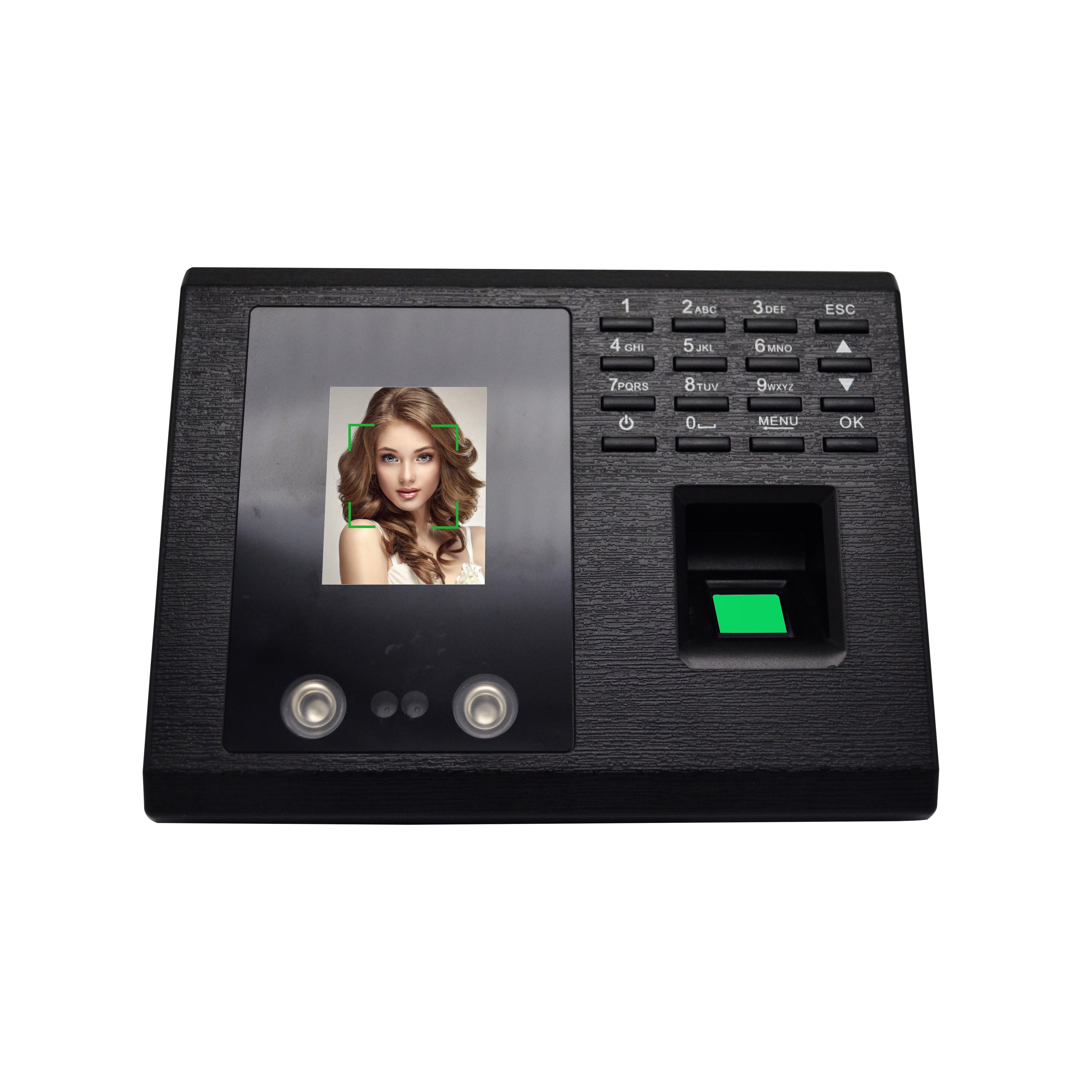 Сотрудник SDK с перфорированной картой Биометрия лица распознавания отпечатков пальцев часы цене отображающий время по отпечаткам пальцев