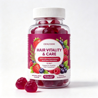 OEM ODM 13 en 1 Gummies pour la vitalité et les soins capillaires des adultes, extrait d'encensier, palmier nain, vitamines pour la croissance des cheveux, complément alimentaire