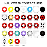 Lentilles de contact colorées pour Halloween, lentilles de contact colorées Wicked Eye, lentilles de contact cosplay, lentilles souples, lentilles colorées blanches effrayantes
