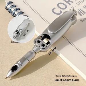 Bolígrafo de punta redonda de diseño novedoso y divertido, con función de descompresión automática y bola de presión, estilo 'Black technology'. - Product Image 6