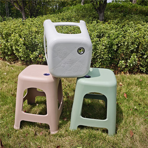 Thickened <b>Plastic</b> <b>Stool</b> 47cm Stackable Modern Design For Home Living Room Adult Use - Product Image 2