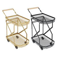 Organisateur de cuisine utilitaire et chariot de rangement avec poignée en bois chariot de cuisine de garde-manger sur roues pour collation aux fruits pomme de terre oignon légumes