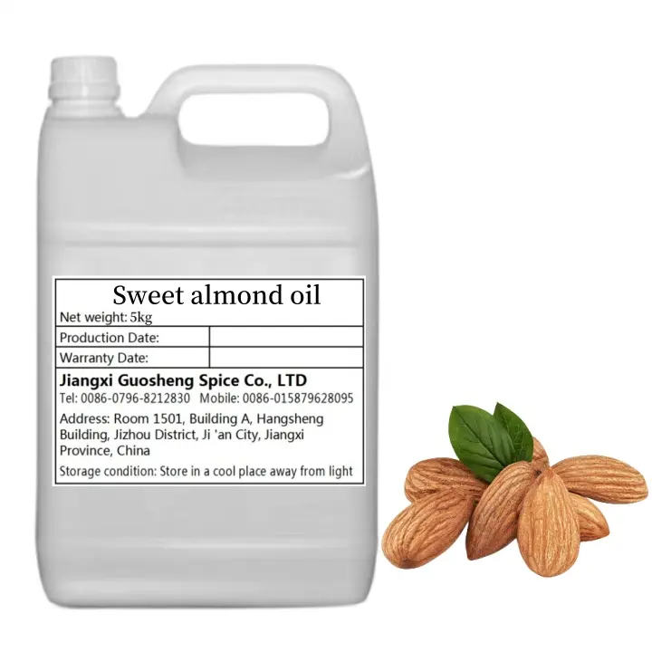 1kg de óleo de transporte de óleo essencial doce puro de amêndoa derivado de sementes