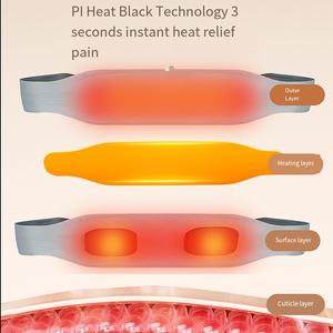 Portable High Quality ABS Plastic Women <b>Menstrual</b> Pain Relief Waist Warmer Belt Rechargeable Cordless <b>Heating</b> <b>Pad</b> - Product Image 5