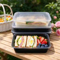Boîte d'emballage en plastique pour noix et céréales, en matériaux recyclés, pour produits alimentaires, gâteaux soufflés, pâtisseries, biscuits, chips de pommes de terre, sushis, pizzas, PET Jv