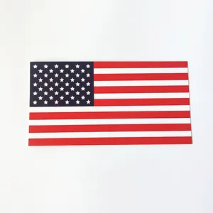 Stiker Bendera untuk Suara Truk Vinil Kustom Perekat Diri Tahan Air Amerika USA Dekorasi Rumah Stiker PVC OEM CMYK
