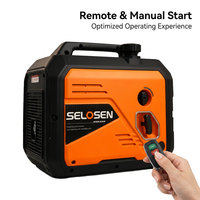 Générateur Inverter Bi-Combustible 3500W 3600W 4KW Essence GPL GNL GNC Silencieux Portable pour le Camping