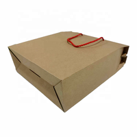Boîtes en papier ondulé en relief pour fruits, riz, cerises, oeufs, ampoule LED emballage avec poignée en corde drap de lit boîte dossier