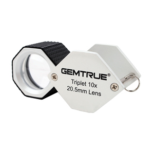 Professional High Clarity <strong>20.5mm</strong> <strong>Diamond</strong> <strong>Loupes</strong> 10x Triplet with Ergonomic Rubber-grip - Product Image 4