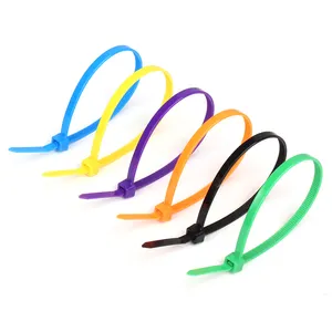 Nylon 66 Cable Ties Self-locking Zip Tie Manufacturers Plastic Color Cable Wire Tie