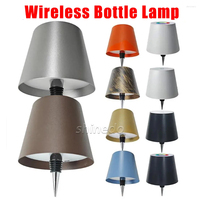 Lampe de Nuit Portable à Intensité Variable pour Bar, Lampe de Table LED Rechargeable sans Fil avec Contrôle Tactile en Forme de Bouteille de Vin