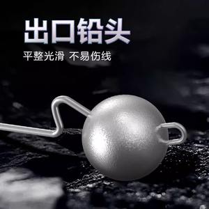 Hameçon jig head Chuanpinjie renforcé à ardillon pour la pêche au black-bass en rivière - Product Image 3