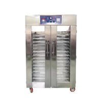 Commerciële fruit- en groente-droogmachine van koolstofstaal met roterende 20 trays worstdroger gasverwarming 220V/380V