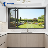 Ventana Abatible de Aluminio con Diseño Elegante y Color Personalizado para Uso Residencial y Comercial Ligero