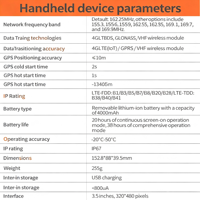 Rastreador GPS Profesional 4G LTE VHF de Doble Red para Perros de Caza, PDA Portátil, Resistente al Agua IP68, Sistema de Collares Múltiples para Perros, Alcance de 15 km, OEM