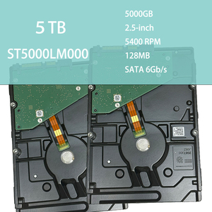 Disque dur interne haute performance ST5000LM000 <span class=keywords><strong>2</strong></span>,5 pouces 5 To SATA 5400 tr/min 128 Mo de cache pour ordinateur portable PC Stockage HDD - Product Image 1