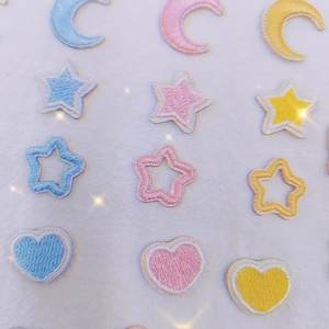 Custom Embroidered Five-Pointed Star Bow <strong>Patch</strong> | Eco-Friendly Self-Adhesive &amp; Sew-On Clothing Accessory Badge for Hats - Product Image 2