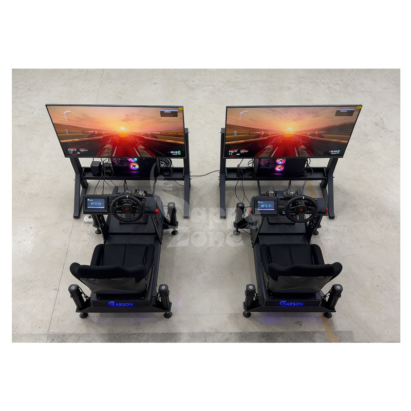 Interactive Indoor Amusement Park Driving Simulator