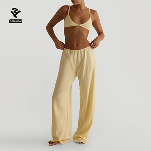 F5344 Custom Clothing Manufacturer Streetwear Cargo Pants <strong>Women</strong> Wide <strong>Leg</strong> <strong>Straight</strong> Loose Trousers <strong>Jogger</strong> <strong>Women's</strong> Clothing - Product Image 4