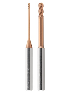 55 graden Wolframstaal diepe groef ronde neus frees met lange hals, ruimtebesparende verlengde legering frees - Product Image 1