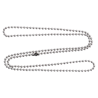Vente de gros Chaîne boule Collier en acier inoxydable 1.2mm/1.5mm/2.0mm/2.4mm/3.0mm/4.5mm