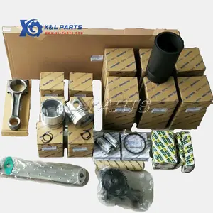 Kit pembangunan kembali pemeriksaan baru bagian XL untuk Komatsu PC200-3 PC220-3 PC200-1 mesin Komatsu 6D105 S6D105 6137-32-2110 6137322110 Piston