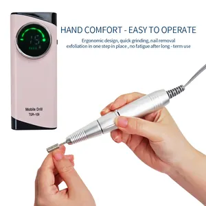Professionale 40000RPM Cordless elettrico portatile ricaricabile per unghie lima per unghie trapano elettrico per unghie